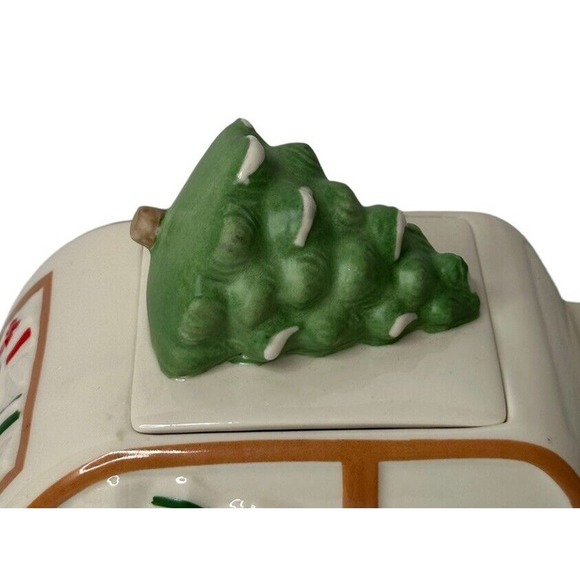 Lenox Holiday Vintage Style Station Wagon Cookie Jar w/Santa & Xmas Tree New - Picture 4 of 12